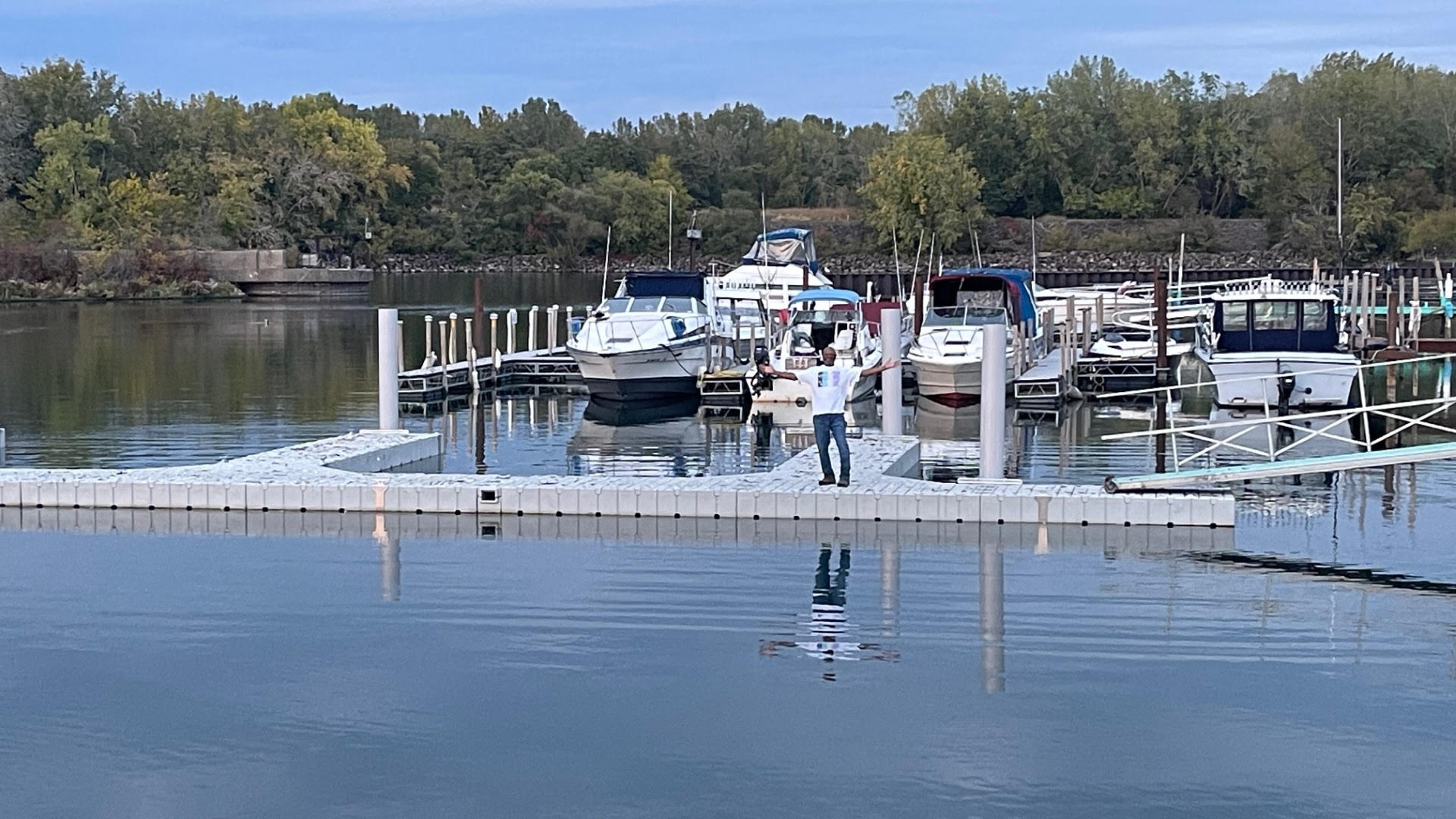 A member on the Inter City docks